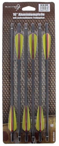 Aluminiumpfeile - 16" - schwarz