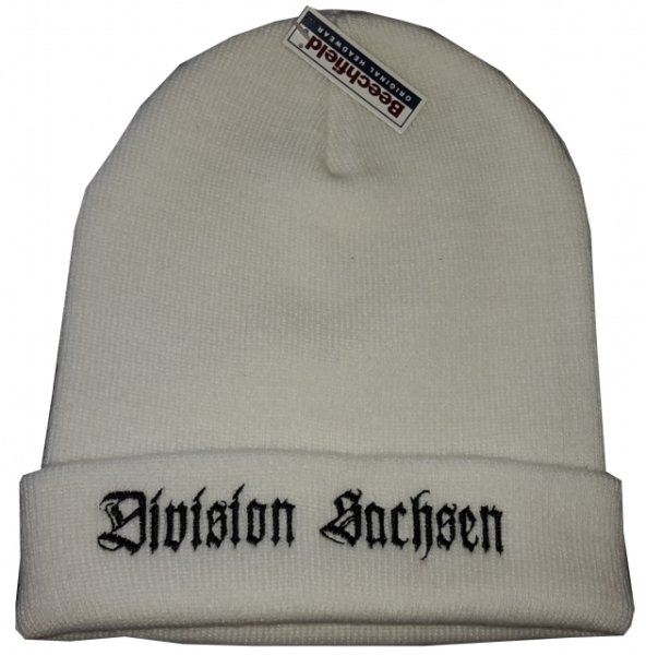 Mütze - Division Sachsen - weiß/schwarz