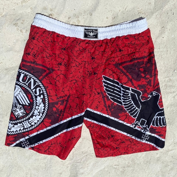 Badehose - Gott mit uns - rot