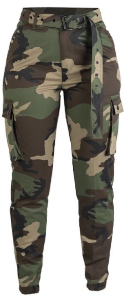 Frauen Hose - Army Pants - bestickt - woodland