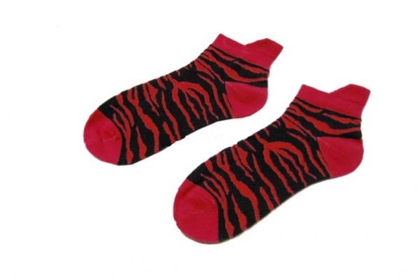 Sneakersocks - Red Zebra +++EINZELSTÜCK+++