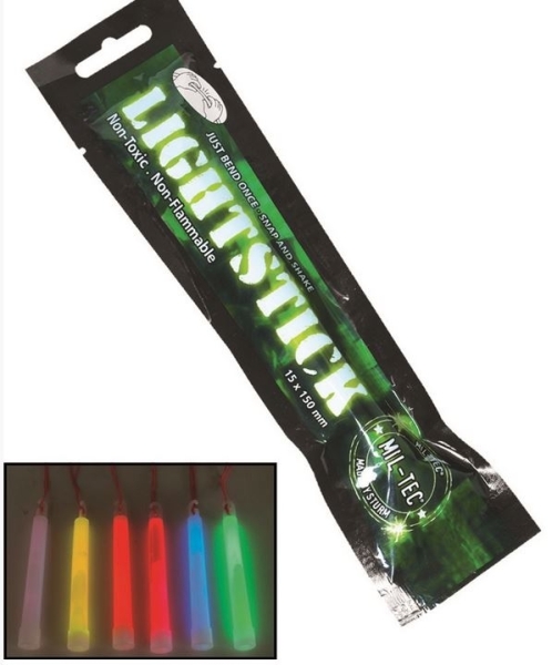 Leuchtstab - 1,5 x 15 cm - 12 STD. Gelb