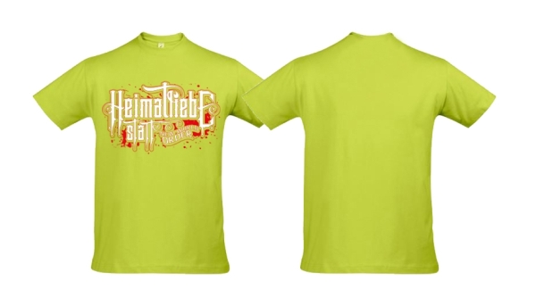 T-Hemd - Heimatliebe statt New World Order - Motiv 1 - apple green