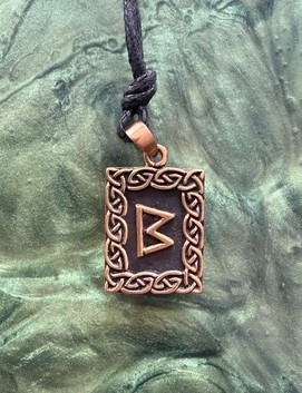Runen Amulett - Berkano - Bronze