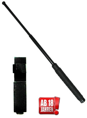 Teleskop Schlagstock - schwarz - 54 cm