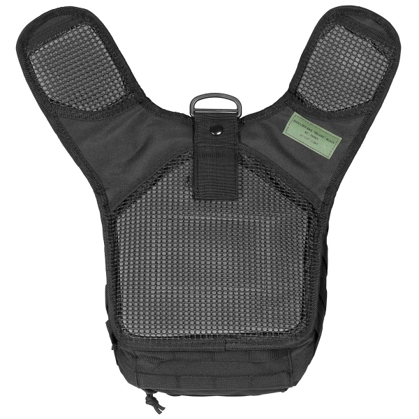 Schulter-Umhängetasche - "Deluxe" - schwarz