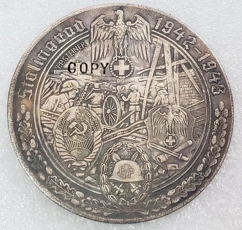 Gedenkmünze - Medallie - Stalingrad - silbern - Sammleranfertigung