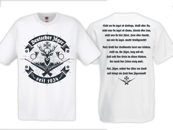 T-Hemd - Deutscher Jäger - weiß