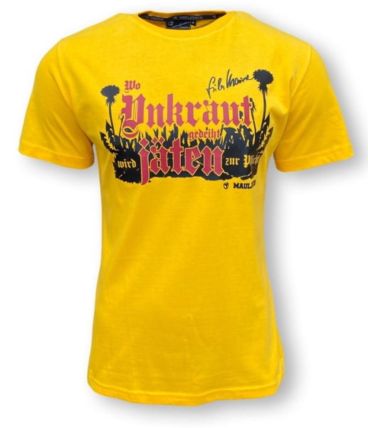 Erik & Sons - T-Shirt - UNKRAUT - gelb