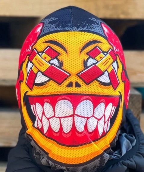 PG Wear - Sturmhaube Netz - Emoji +++EINZELSTÜCK+++ ()