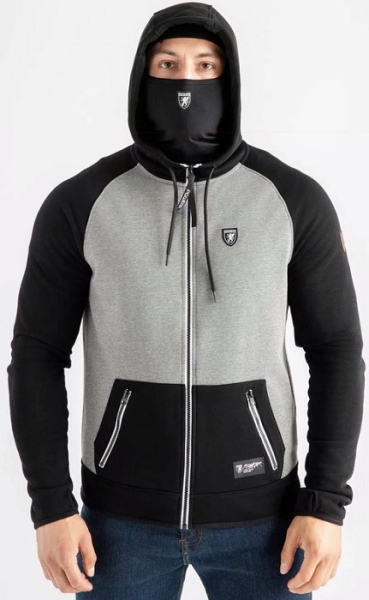 PG Wear - Kapuzenajcke - “Stroke” - Grau/Schwarz ()