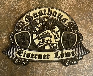 Magnet - Holz - Eiserner Löwe