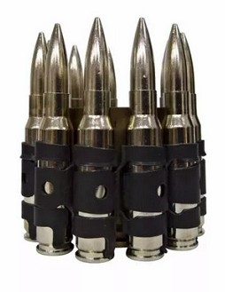 Aschenbecher - Patronenhülsen - Silber