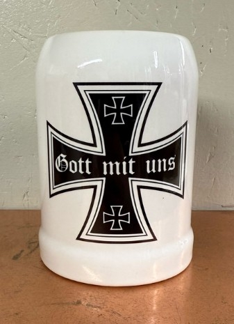 Bierkrug - Eisernes Kreuz - Gott mit uns