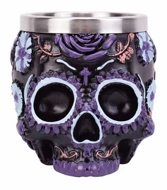 Kelch - Totenkopf - lila