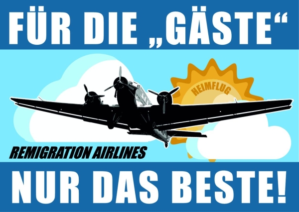 Remigration Airlines - Aufkleber Paket 50 Stück