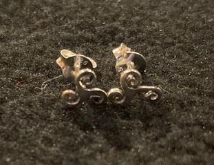 Ohrstecker - Triskele - groß - 925 Silber - Einzeln +++Einzelstück+++