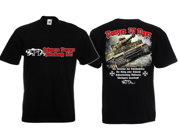 T-Hemd - Schwere Panzer Abteilung 501 - schwarz