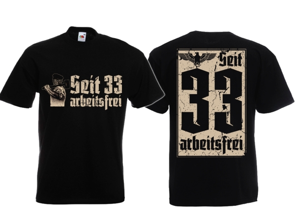 Frauen T-Shirt - 1. Mai - Seit 33 arbeitsfrei - schwarz