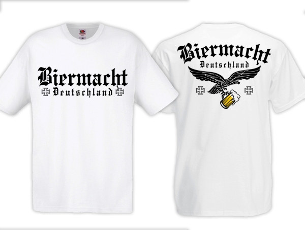 Frauen T-Shirt - Biermacht - Deutschland - weiß