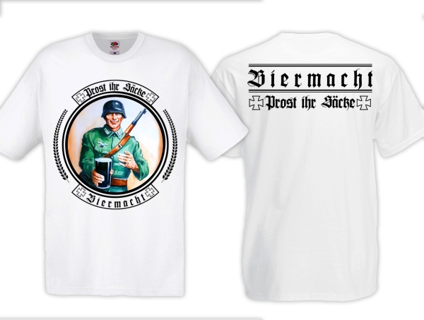 Frauen T-Shirt - Biermacht - Prost ihr Säcke - weiß