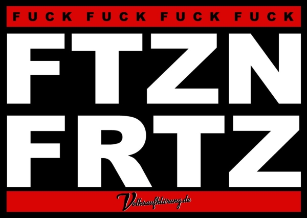 FCK FTZN FRTZ - Aufkleber Paket 10 Stück
