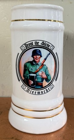 Bierkrug mit Goldlinien - Biermacht - Prost ihr Säcke