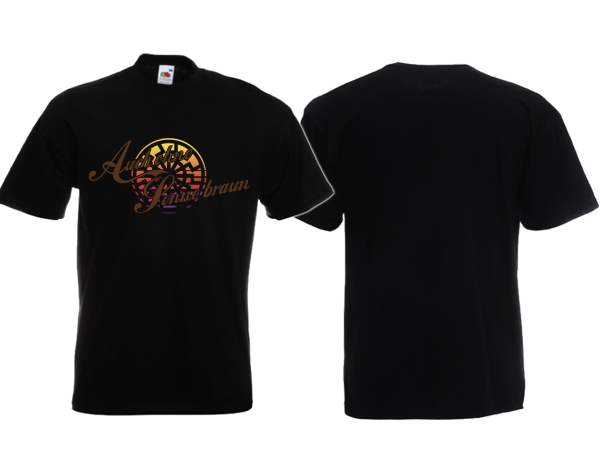 T-Hemd - Auch ohne Sonne braun - Schwarze Sonne - Retro - schwarz