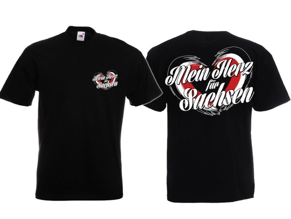 Frauen T-Shirt - Ein Herz für Sachsen