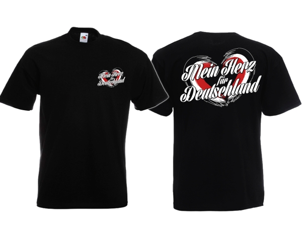 Frauen T-Shirt - Ein Herz für Deutschland