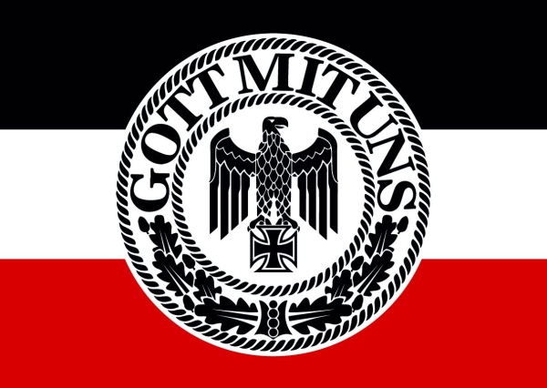 Gott mit uns - Aufkleber Paket 100 Stück