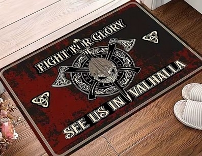 Bodenmatte / Teppich - Fight for Glory - See us in Valhalla