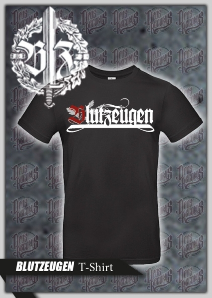 T-Hemd - Blutzeugen - Schriftzug - schwarz