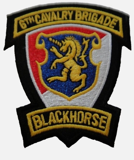 Aufnäher - US-Army 6th Cavalry Brigade Blackhorse +++EINZELSTÜCK+++