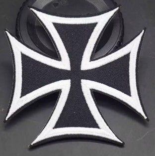 Aufnäher - Eisernes Kreuz - AEP - schwarz+++Einzelstück+++