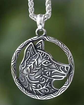 Halskette - keltischer Wolf - AEP