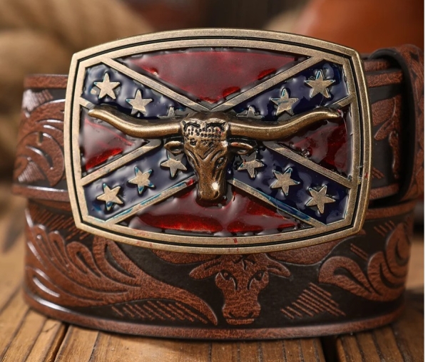 Gürtel - braun - Südstaaten +++EINZELSTÜCK+++