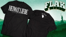 T-Hemd - Flak - Heimat.Liebe - Schwarz