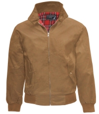 Harrington Jacke - unbedruckt - Caramel