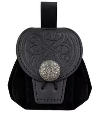 Germanischer Geldbeutel - Riki - schwarz