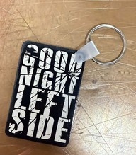 Schlüsselanhänger - KM - Good Night Left Side - schwarz/weiß