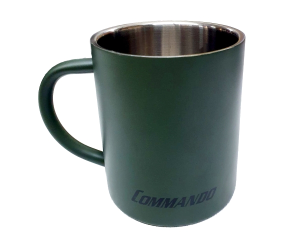 Thermo Outdoor Tasse - Edelstahl - oliv