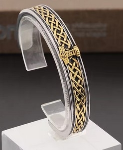 Armspange - Thors Hammer - Stolzer Germane - silber/gold Optik