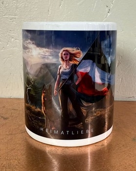 Tasse - Heimatliebe - Deutsche Frau mit Schäferhund