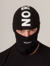 PG Wear - Sturmhaube - NO RESPECT - Black/White +++EINZELSTÜCK+++