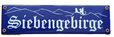 Emailleschild - Siebengebirge - Drachenfels