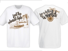 T-Hemd - feel the colonial style - weiß