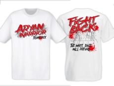 T-Hemd - Aryan Warrior - Fight Back - weiß