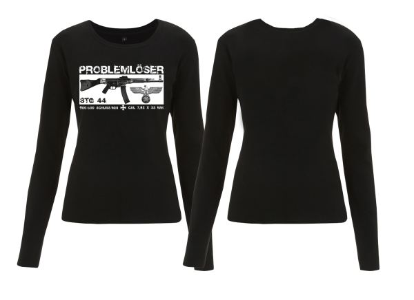 Frauen - Sweatshirt - Problemlöser - schwarz