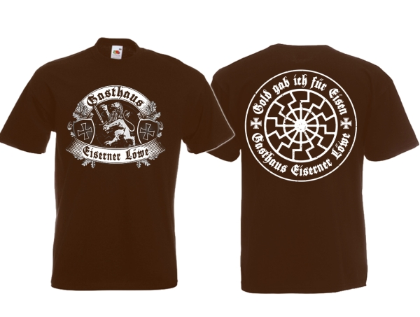 Frauen T-Shirt - Eiserner Löwe - Gold gab ich für Eisen - braun